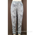 Ladies Viskose-Gewebe-gedruckte Pant